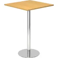 Hjh OFFICE PRO BISTRO H88Q C - Systeem conferentietafel Beuken 80 x 80 Chroom