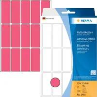 Herma Etiket 2416 20x50mm fluor rood 360stuks - 3 stuks