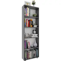 VCM Bulas5 wandkast 5 planken antraciet.