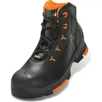Uvex 2 6503244 Hoge veiligheidsschoenen S3 Schoenmaat (EU): 44 Zwart, Oranje 1 paar