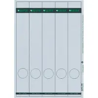 Leitz PC Printbare Zelfklevende Rugetiketten 1688 Lang Voor 1050 Ordners Lichtgrijs 39 x 285 mm 125 Stuks