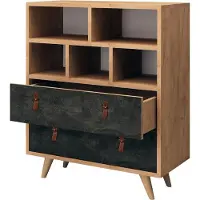 Skye Decor , Marco, dressoir, eikenhout, 100% melaminecoating, 70 x 40 x 85,6 cm