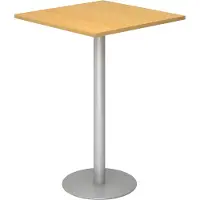 Hjh OFFICE PRO BISTRO H88Q S - Systeem conferentietafel Beuken 80 x 80 Zilver