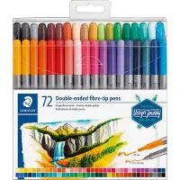 Staedtler 3200 viltstiften met dubbele punt (72 stuks)