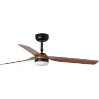 Faro Punt M (Ø130cm) Plafondventilator Black | Walnut | LED