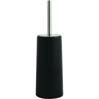 Spirella MSV Toiletborstel houder/WC-borstel - zwart - kunststof - 35 cm - Toiletborstels