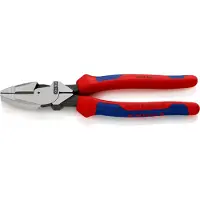 Knipex Kracht-kombitang "Lineman's Pliers" Amerikaans model | Meer-componentengrepen | Zwart geatramenteerd | Lengte 240 mm | Zelfbedieningskaart/blister - 09 02 240 SB