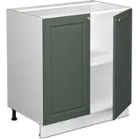 Vicco Fame-Line Wastafelkast – 80 cm met legplank, WB Antraciet Groen-Goud Landhuis