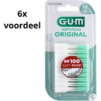 Gum Soft-Picks Regular - 6x 100 stuks - Voordeelverpakking