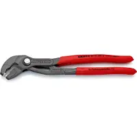 Knipex Bandveerklemtang | 250 mm Lengte | Anti-Slip | Kunststof Bekleed | Grijs Geatramenteerd - 85 51 250 A SB