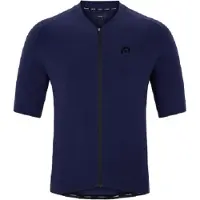 Megmeister Woven Jersey Evening Blue - Fietsshirt korte mouwen Blauw Heren-S