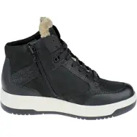 Durea 9781 Wijdte K Veterschoenen | Maat 5.5 Dames Zwart