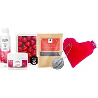 Therme Cadeauset Mystic Rose Warme Winter Chocolade & Thee - Shower Foaming 200 ml Mystic Rose - ARELO Knusse thee - Kersepittje Klein Hartje Rood