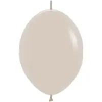 Sempertex Latex ballonnen Linkoloon fashion white sand, 6inch - 50 stuks