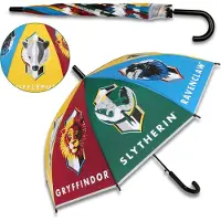 Sarcia.eu Harry Potter Hogwarts Kleurrijke opvouwbare automatische paraplu voor kinderen