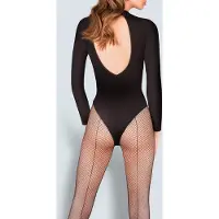 Gabriella Visnet Panty - Naadpanty - Zwart - Maat: M/L - Model: Kabarette 155
