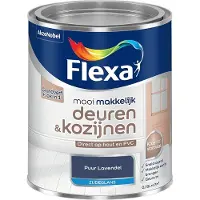 Flexa - Mooi Makkelijk Deuren & Kozijnen Zijdeglans - Puur Lavendel - Mengverf - 750 Ml