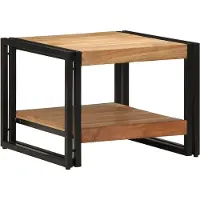 vidaXL Salontafel 50x50x38 cm massief acaciahout