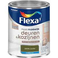 Flexa - Mooi Makkelijk Deuren & Kozijnen Zijdeglans - 100% Laurier - Mengverf - 750 Ml