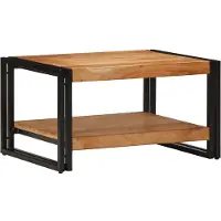 vidaXL Salontafel 70x50x38 cm massief acaciahout