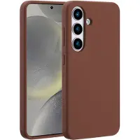 Accezz Liquid Silicone Backcover met MagSafe voor de Samsung Galaxy S25 - New Tea Brown