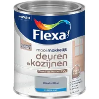 Flexa - Mooi Makkelijk Deuren & Kozijnen Zijdeglans - Blissful Blue - Mengverf - 750 Ml