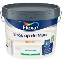 Flexa - Strak Op De Muur Binnen Mat - Wit Branding - Mengverf - 10 L