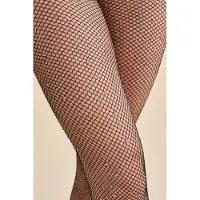 Gabriella Visnet Panty - Steentjes - Zwart - Maat: S/M - Model: Cristal Kabarette