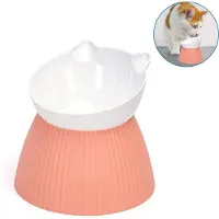Nobleza Verhoogde Kattenvoerbak - Ergonomische Voerbak Kat - Anti-Braak - Schuin Ontwerp - Roze