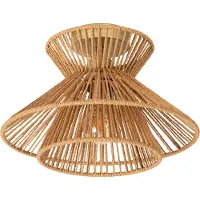 Lucide TASMAN - Plafonnière (Plafondlamp) - Ø 32 cm - 1xE27 - Naturel - Japandi