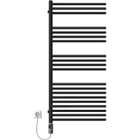 OEM Elektrische verwarming, 900W, 50x120cm, zwart, mat, met thermostaat