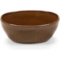 Serax Uncharted Out of Lines bowl 15.5x13cm H5.7cm ocher