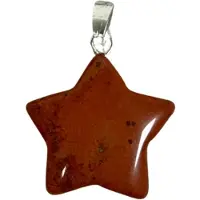 Ruben Robijn Jaspis rood edelsteen sterhanger 20 mm