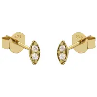 Karma Oorbellen Zirconia Eye | Goud