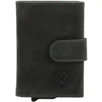 Hide & Stitches Hide en Stitches Portemonnee met Safety Wallet RFID Idaho Zwart