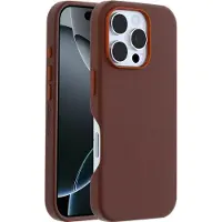Otterbox Symmetry Apple iPhone 16 Pro Back Cover met MagSafe Magneet Leer Bruin