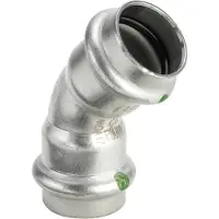 Viega sanp bocht rvs 22 45gr 2xpers