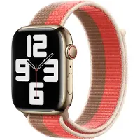 Apple Sport Loop band voor de Watch | 44/45/46/49 mm - Pink Pomelo/Tan