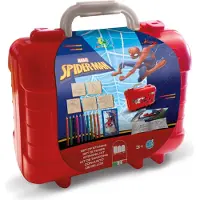 Spider-man Multiprint Spiderman - koffer - 5 stempels + 10 potloden