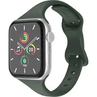 IMoshion Slim siliconen bandje voor de Apple Watch | 38/40/41/42 mm - Olive Green