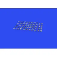 Eduard Modelbouwpakket - 635021 WWII German clamps Type 2 Resin onderdeel - 1:35 - Modelbouw