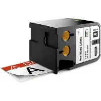 Dymo 1868716 XTL voorgesneden veiligheidslabels met rode header 51mm x 102mm (origineel)