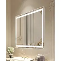 Vevor LED badkamerspiegel cosmetische spiegel (70 x 100 cm) met voor- en achterverlichting
