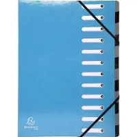 Exacompta Sorteermap Iderama A4 Turquoise Karton 24,5 x 0,5 x 32 cm