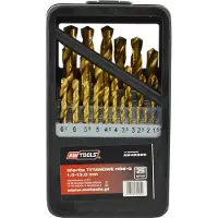 AWTOOLS Titanium HSS-G boorset 25 stuks / 1,0-13,0 mm /