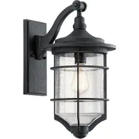 Kichler Wandlamp buiten Royal Marine, zwart, metaal, Antiek, Wandlamp buiten