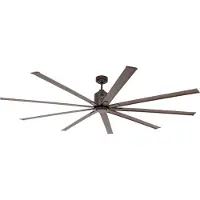 CasaFan Plafondventilator BIG SMOOTH ECO, brons, 220 cm, stil, brons / oud-messing, Woon-/ Eetkamer, Aluminium, Modern