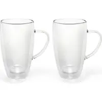 Bredemeijer - Dubbelwandige koffieglazen en theeglazen 295ml (set van twee stuks)