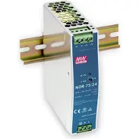 Meanwell NDR-75-48 DIN-rail netvoeding 48 V/DC 1.6 A 75 W Aantal uitgangen:1 x Inhoud 1 stuk(s)