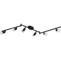 Eglo 32433 Buzz-Led Spot Staal Zwart - 6 x GU 2,8W